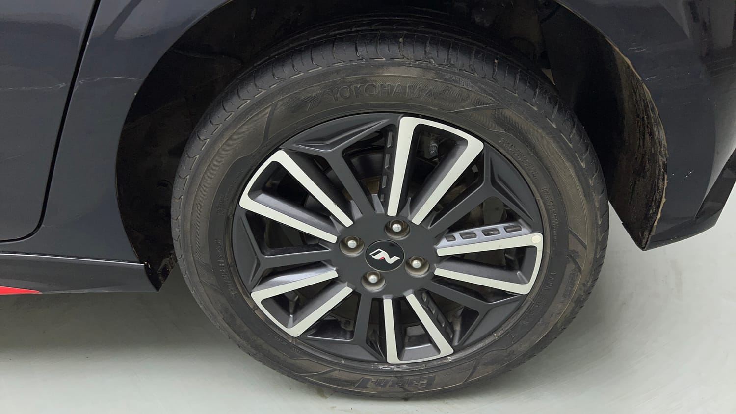 Used 2023 Hyundai i20 N Line N8 1.0 Turbo DCT Petrol Automatic tyres LEFT REAR TYRE RIM VIEW