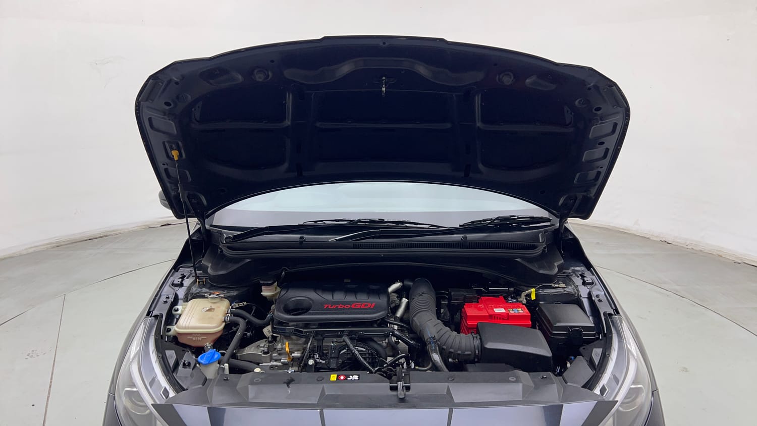 Used 2023 Hyundai i20 N Line N8 1.0 Turbo DCT Petrol Automatic engine ENGINE & BONNET OPEN FRONT VIEW
