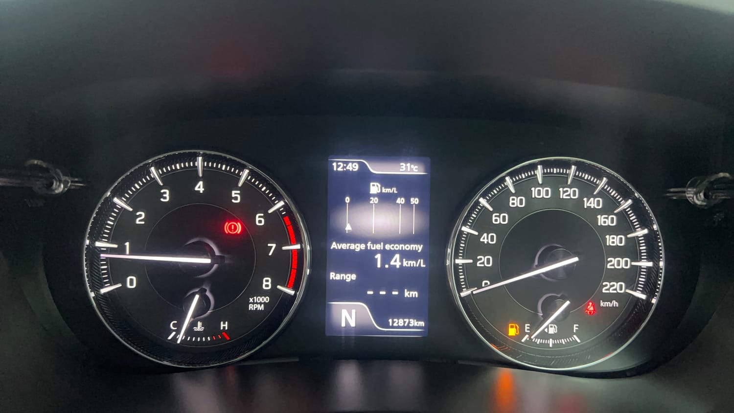 Used 2023 Maruti Suzuki Baleno Alpha AGS Petrol Automatic interior CLUSTERMETER VIEW