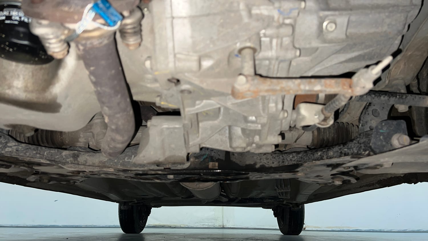 Used 2024 Maruti Suzuki Celerio VXi Petrol Manual extra FRONT LEFT UNDERBODY VIEW
