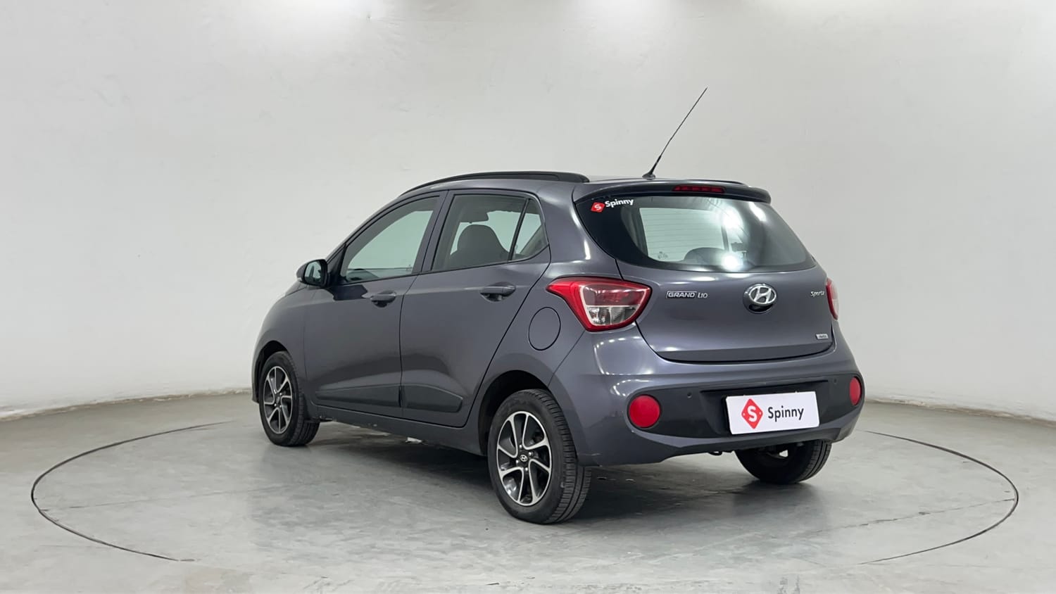 Used 2017 Hyundai Grand i10 Sportz (O) AT 1.2 Kappa VTVT Petrol Automatic exterior LEFT REAR CORNER VIEW