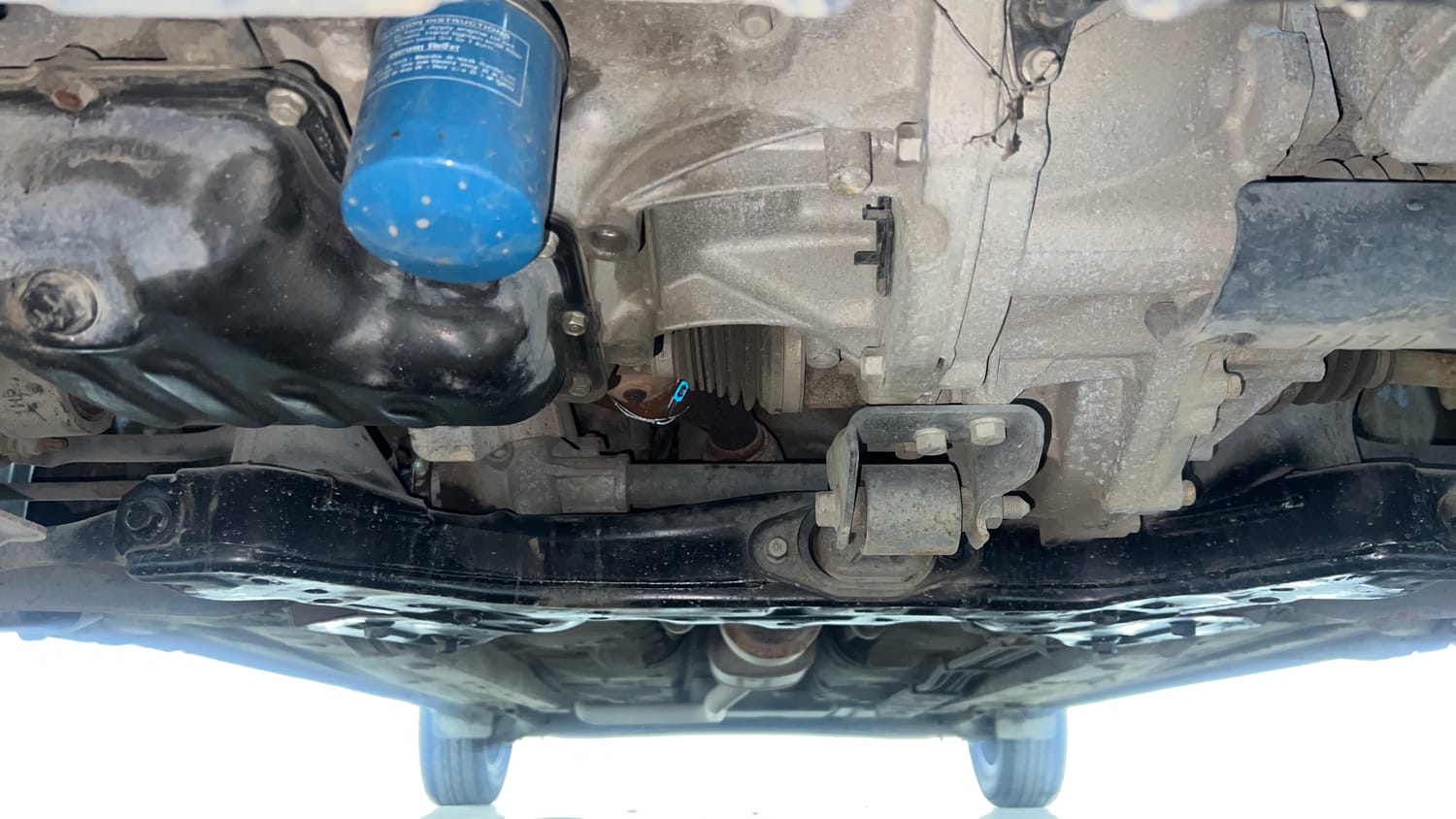 Used 2020 Hyundai Grand i10 Nios Sportz AMT 1.2 Kappa VTVT Petrol Automatic extra FRONT LEFT UNDERBODY VIEW