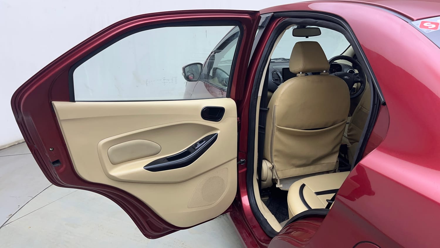 Used 2019 Ford Figo Aspire Titanium 1.2 Ti-VCT Petrol Manual interior LEFT REAR DOOR OPEN VIEW