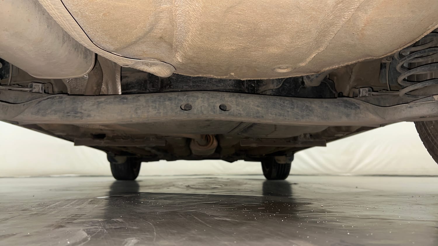 Used 2024 Skoda Kushaq Ambition 1.0L TSI MT Petrol Manual extra REAR UNDERBODY VIEW (TAKEN FROM REAR)
