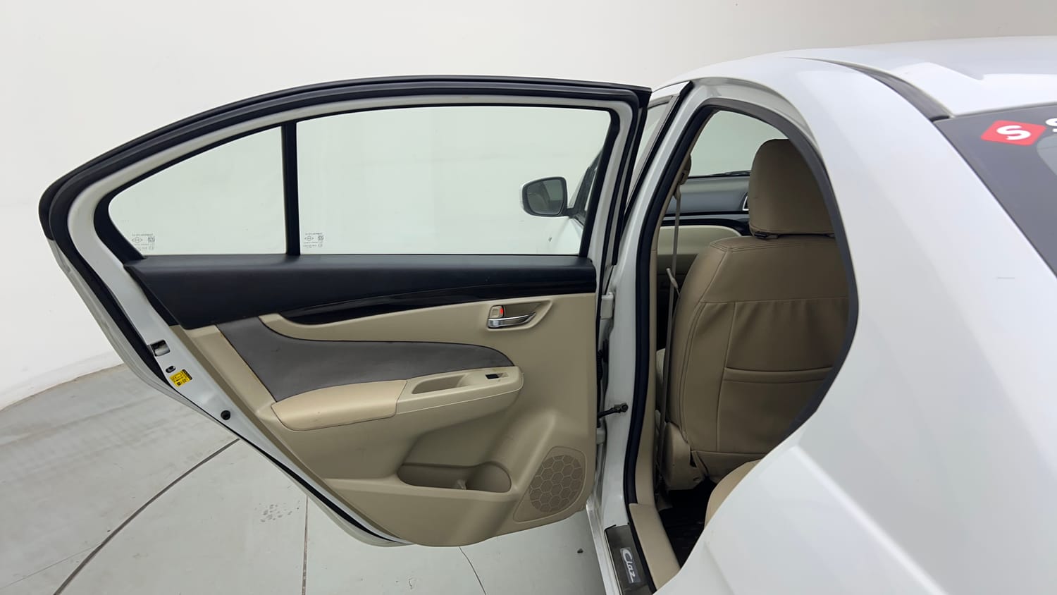 Used 2015 Maruti Suzuki Ciaz VXi+ Petrol Manual interior LEFT REAR DOOR OPEN VIEW
