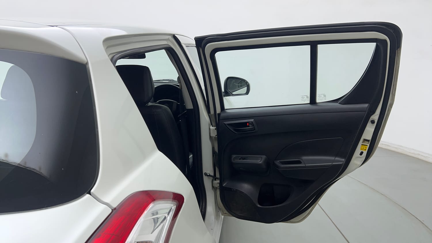 Used 2017 Maruti Suzuki Swift Lxi (O) Petrol Manual interior RIGHT REAR DOOR OPEN VIEW