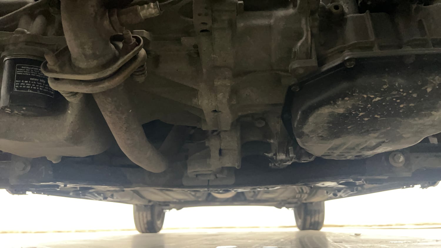 Used 2021 Maruti Suzuki Baleno Alpha Automatic Petrol Automatic extra FRONT LEFT UNDERBODY VIEW