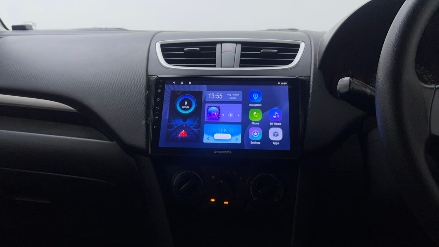Used 2017 Maruti Suzuki Swift Lxi (O) Petrol Manual interior MUSIC SYSTEM & AC CONTROL VIEW