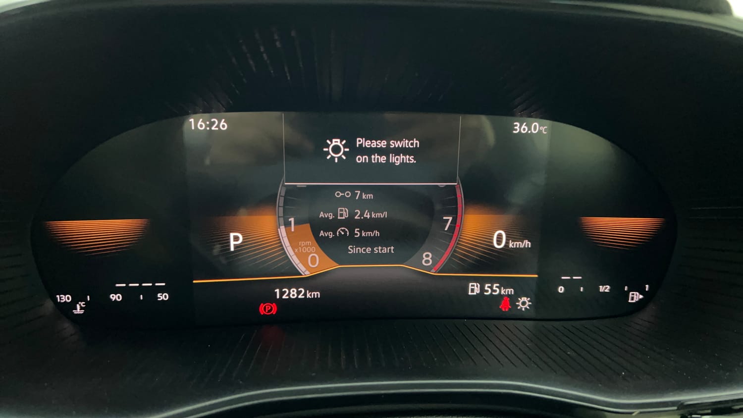 Used 2026 Skoda Slavia Prestige 1.0L TSI AT Petrol Automatic interior CLUSTERMETER VIEW