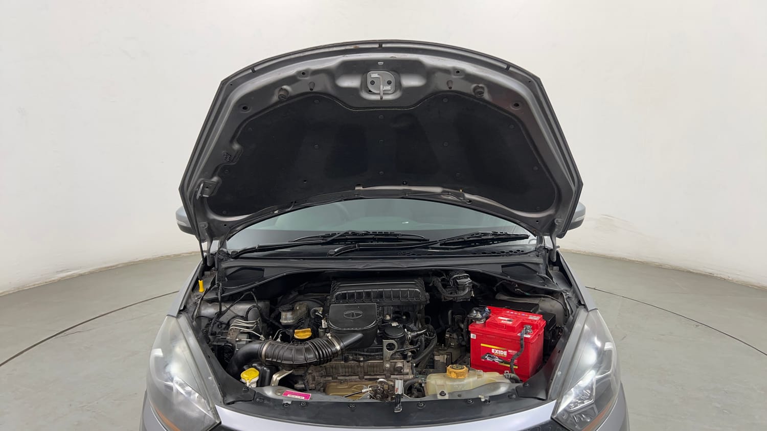 Used 2019 Tata Tigor Revotron XZA Petrol Automatic engine ENGINE & BONNET OPEN FRONT VIEW
