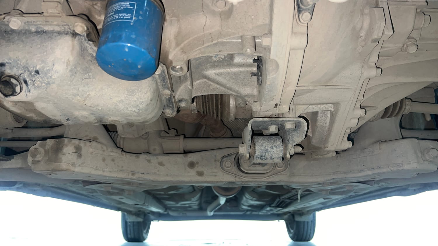 Used 2023 Hyundai Grand i10 Nios Sportz 1.2 Kappa VTVT Petrol Manual extra FRONT LEFT UNDERBODY VIEW