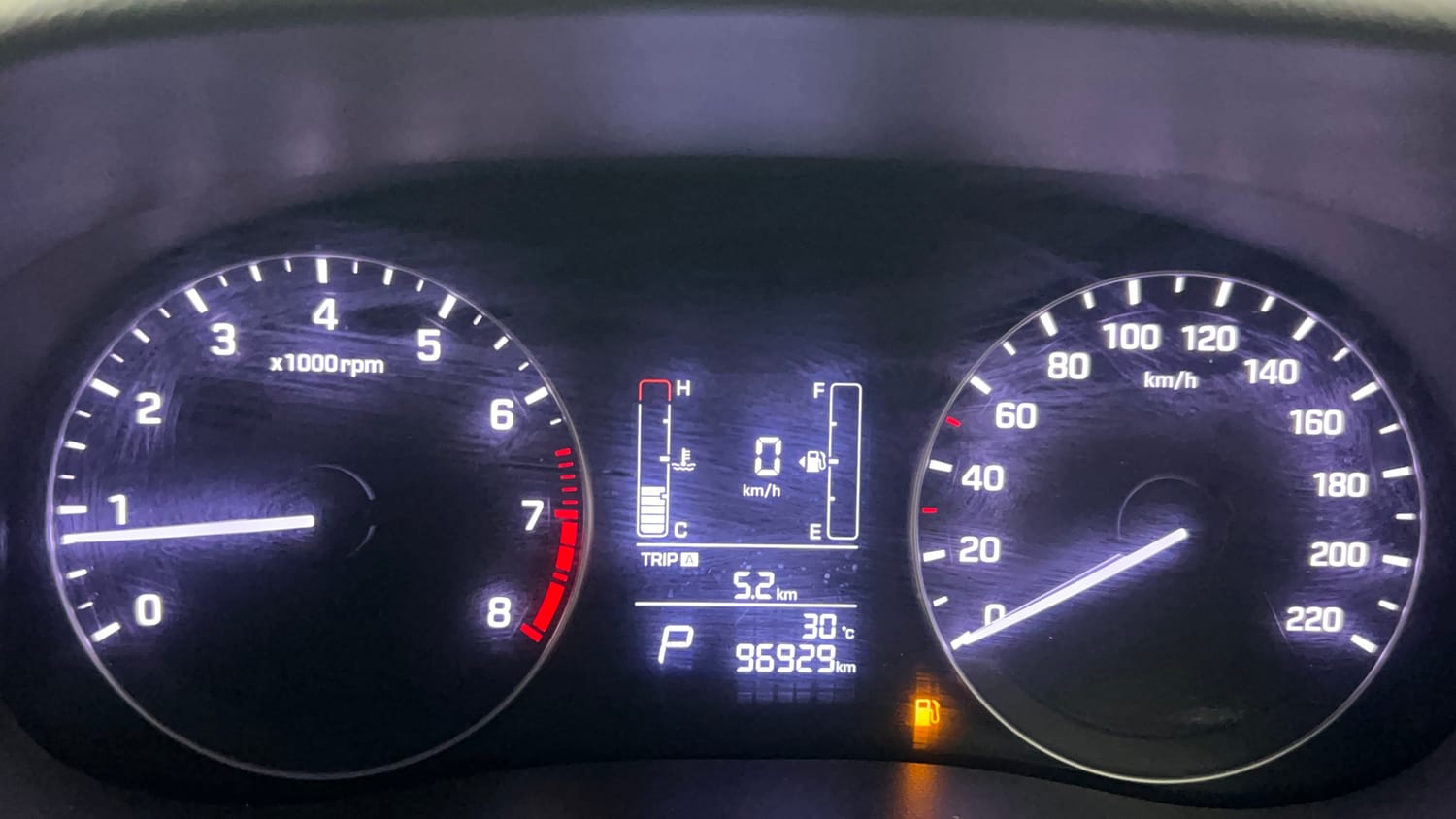 Used 2017 Hyundai Creta 1.6 SX Plus AT Petrol Petrol Automatic interior CLUSTERMETER VIEW