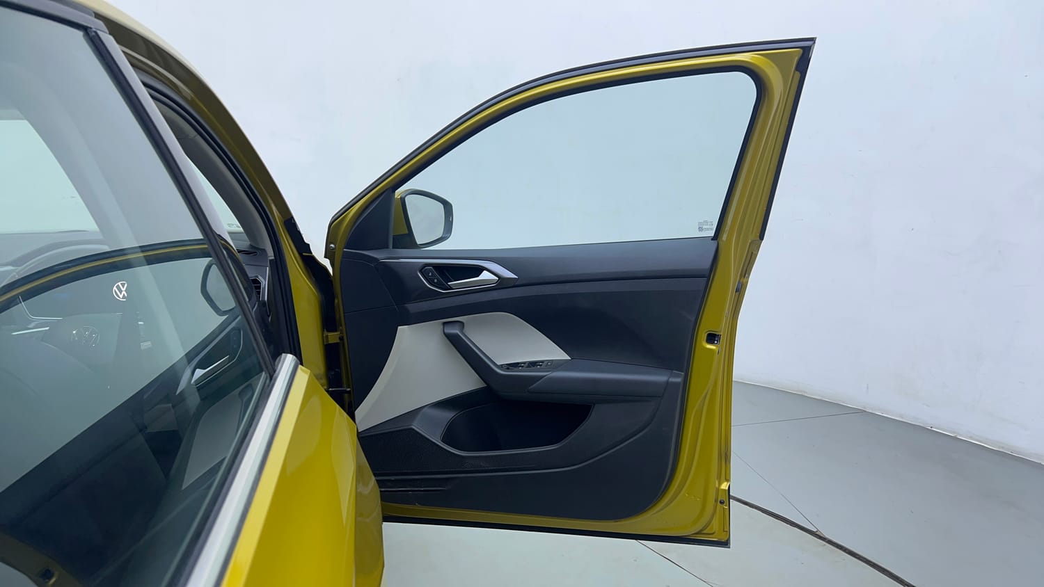 Used 2022 Volkswagen Taigun Topline 1.0 TSI MT Petrol Manual interior RIGHT FRONT DOOR OPEN VIEW