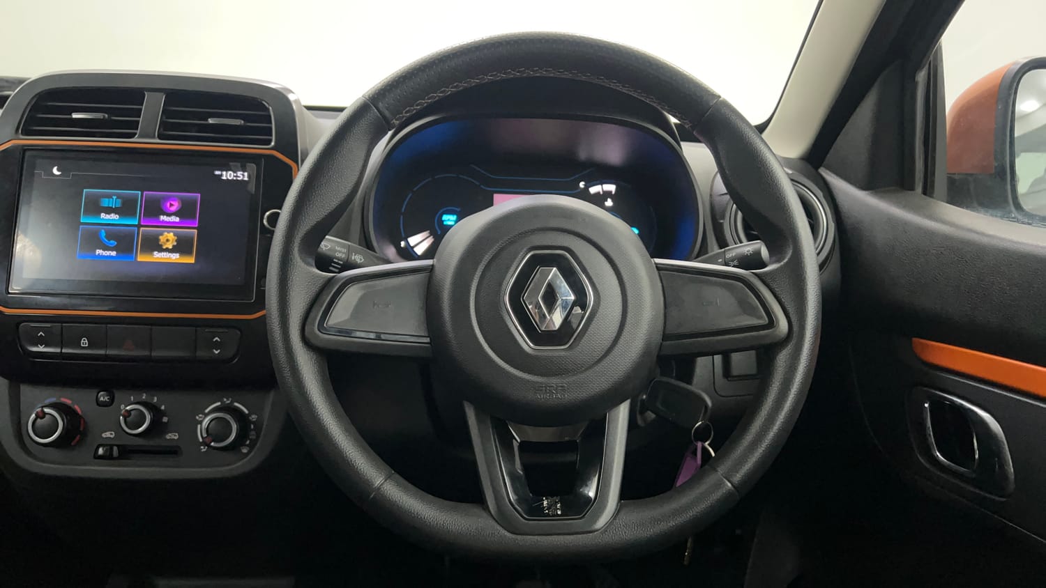Used 2020 Renault Kwid CLIMBER 1.0 Opt Petrol Manual interior STEERING VIEW