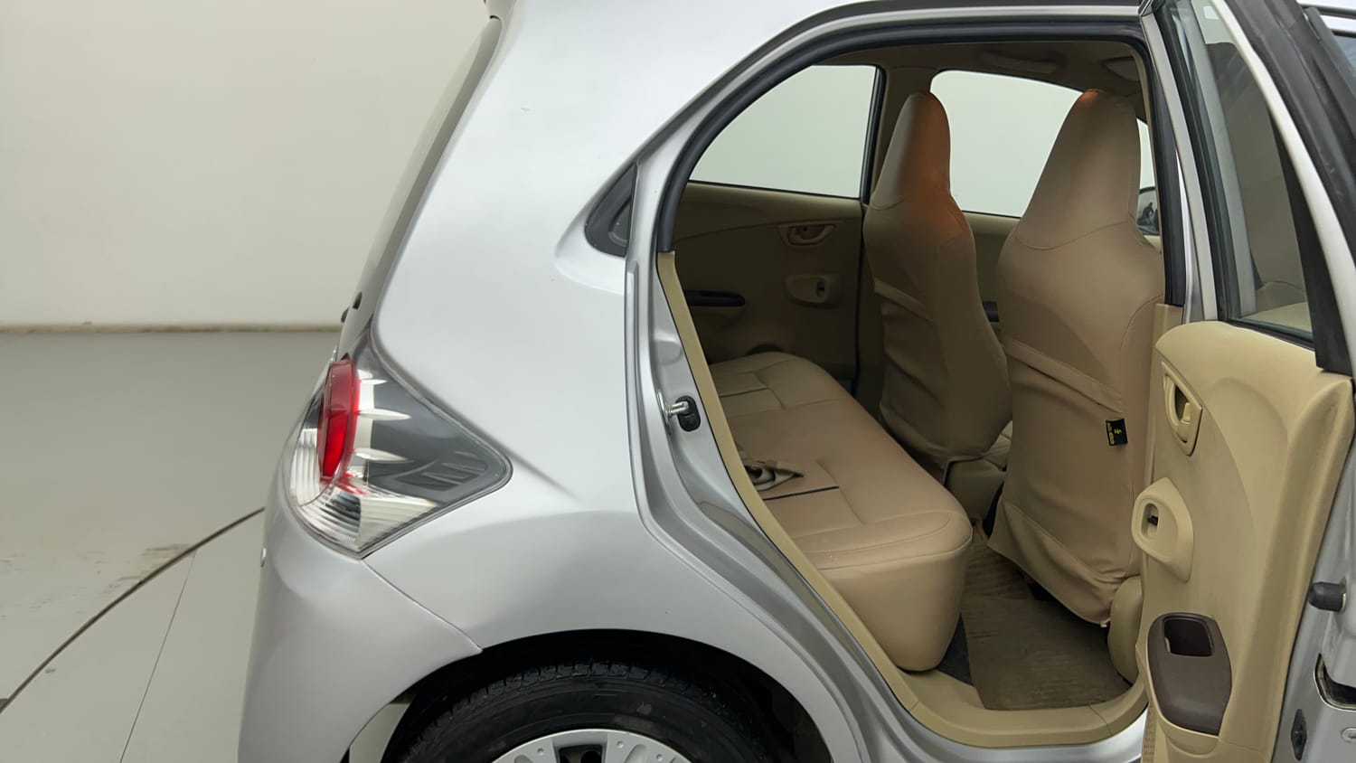 Used 2013 Honda Brio S MT Petrol Manual interior RIGHT SIDE REAR DOOR CABIN VIEW
