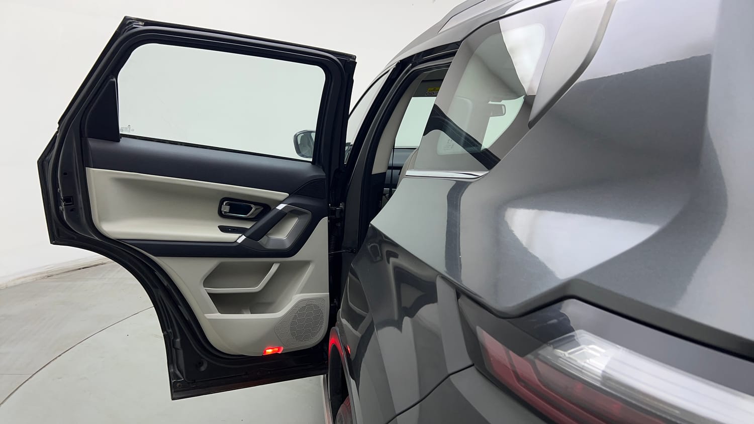 Used 2022 Tata Safari XZA Plus Diesel Automatic interior LEFT REAR DOOR OPEN VIEW
