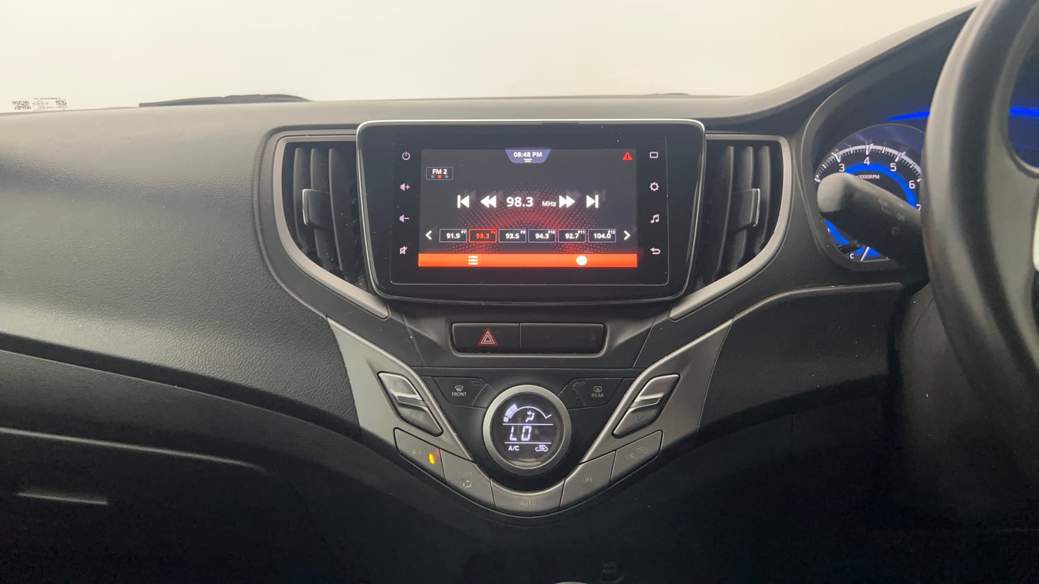 Used 2021 Maruti Suzuki Baleno Alpha Automatic Petrol Automatic interior MUSIC SYSTEM & AC CONTROL VIEW