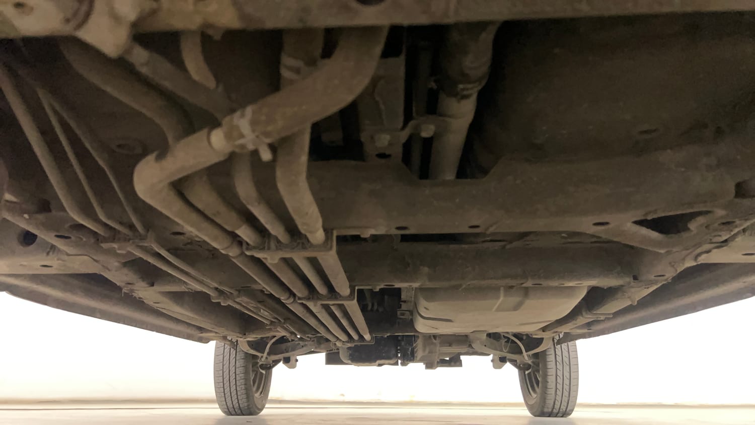 Used 2015 Tata Nano Twist XT Petrol Manual extra FRONT LEFT UNDERBODY VIEW