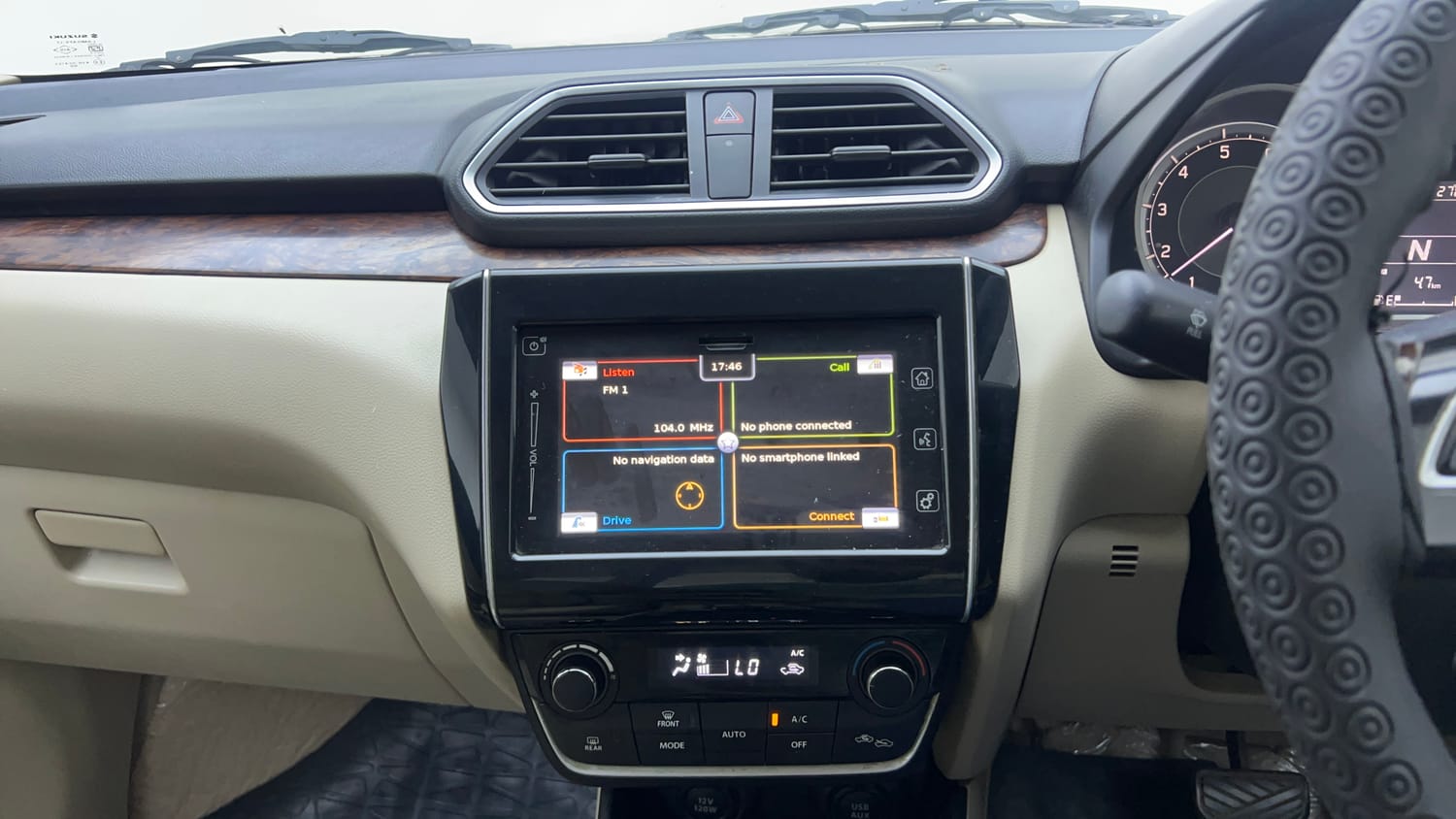 Used 2017 Maruti Suzuki Dzire ZXi Plus AMT Petrol Automatic interior MUSIC SYSTEM & AC CONTROL VIEW