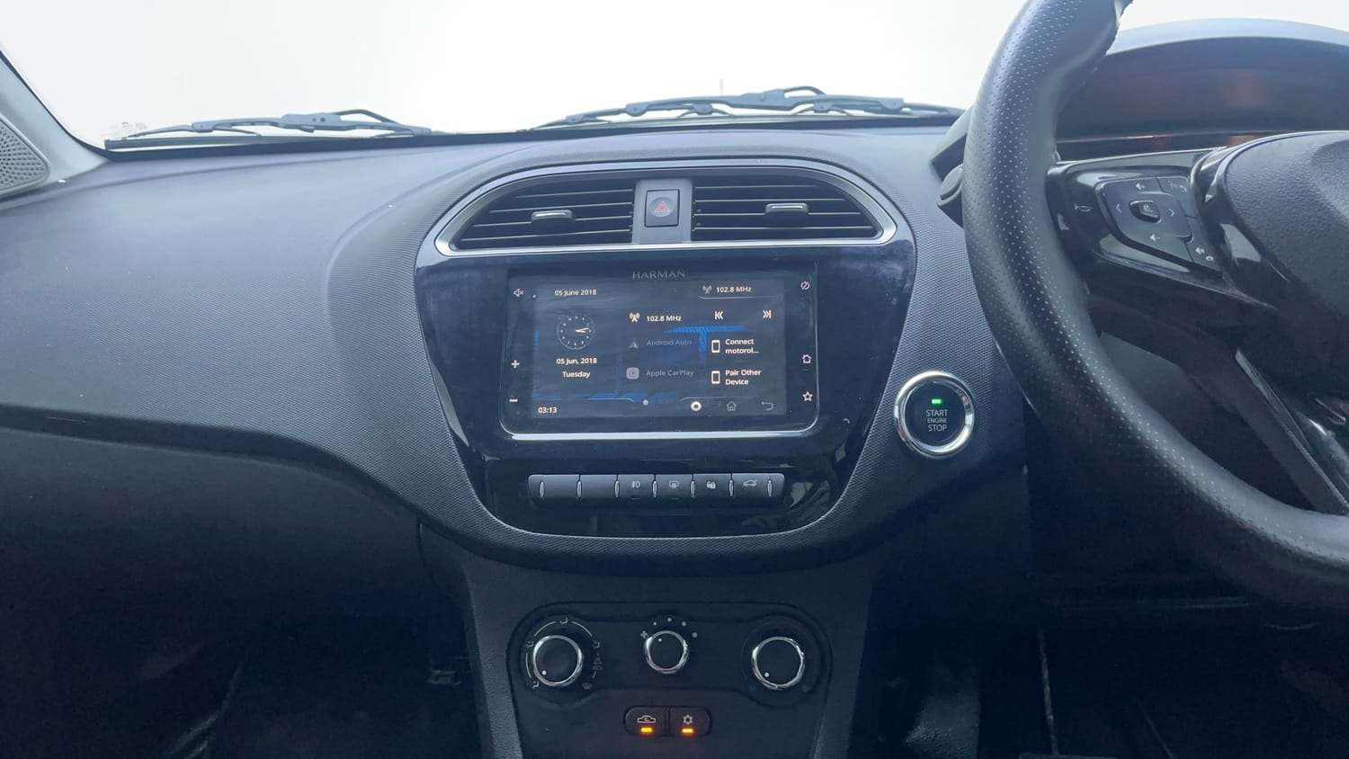 Used 2023 Tata Tiago NRG XZ AMT Petrol Automatic interior MUSIC SYSTEM & AC CONTROL VIEW