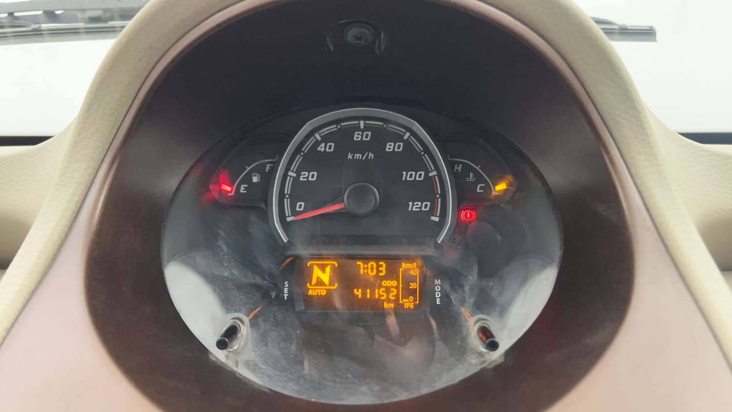 Used 2015 Tata Nano Twist XTA Petrol Automatic interior CLUSTERMETER VIEW