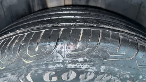 Used 2022 Skoda Kushaq Ambition 1.0L TSI AT Petrol Automatic tyres RIGHT REAR TYRE TREAD VIEW
