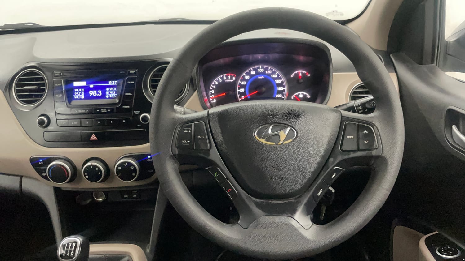 Used 2016 Hyundai Grand i10 Sportz 1.2 Kappa VTVT Petrol Manual interior STEERING VIEW