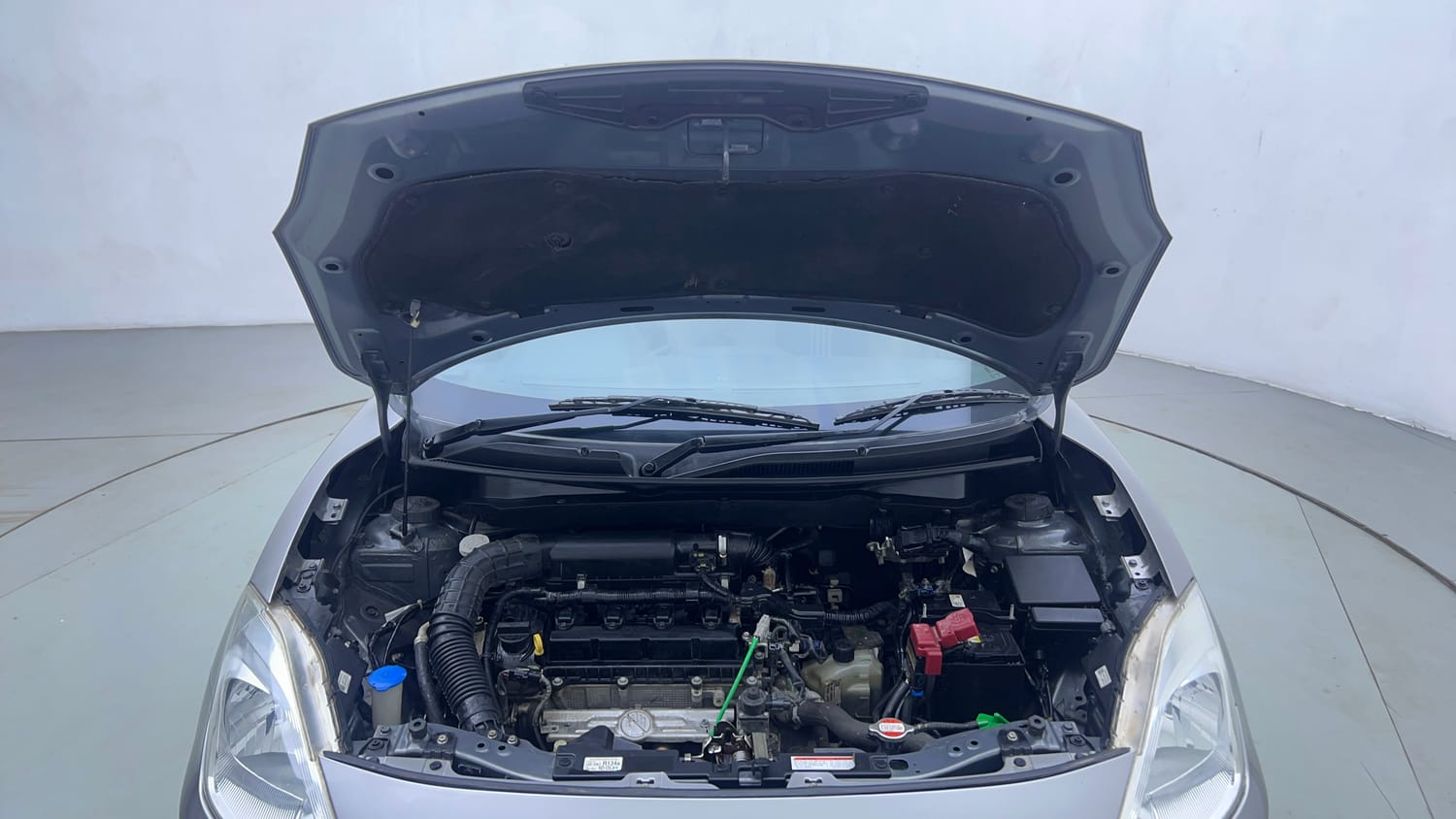 Used 2021 Maruti Suzuki Dzire VXi AGS Petrol Automatic engine ENGINE & BONNET OPEN FRONT VIEW