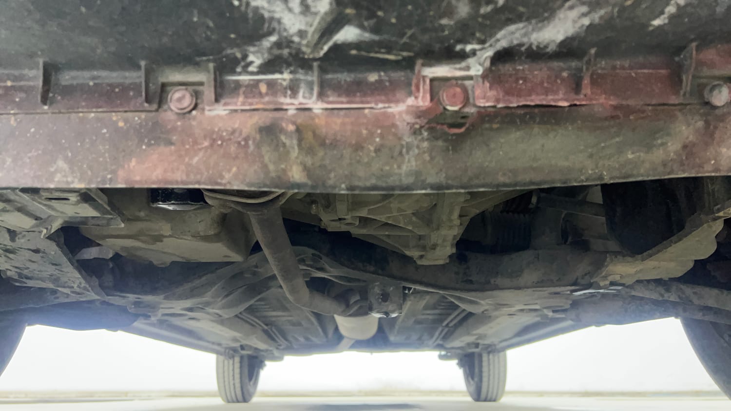 Used 2018 Maruti Suzuki Celerio VXi (O) AMT Petrol Automatic extra FRONT LEFT UNDERBODY VIEW