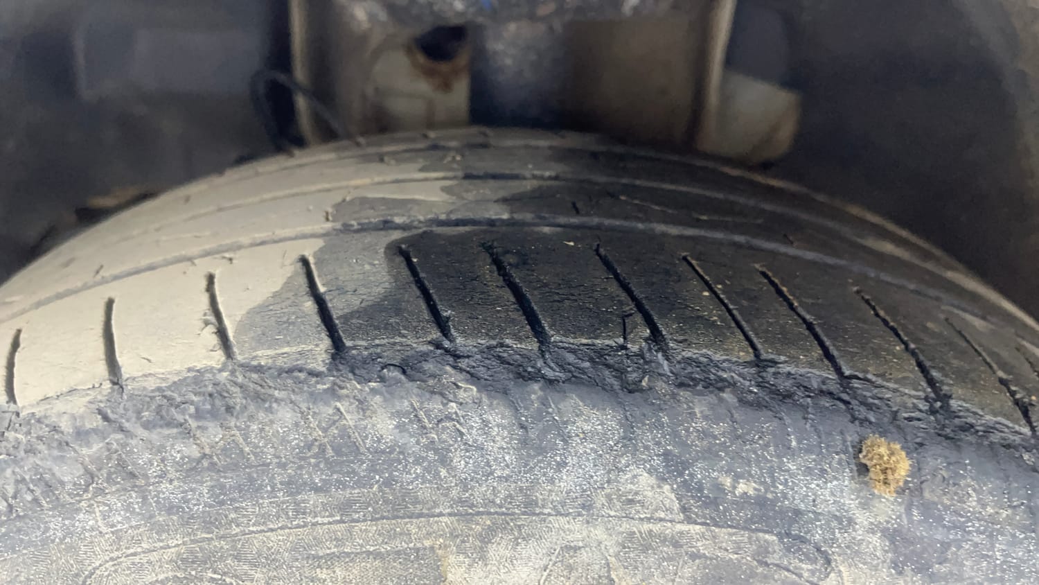 Used 2023 Tata Tiago EV XZ Plus Tech LUX Long Range Electric Automatic tyres LEFT FRONT TYRE TREAD VIEW