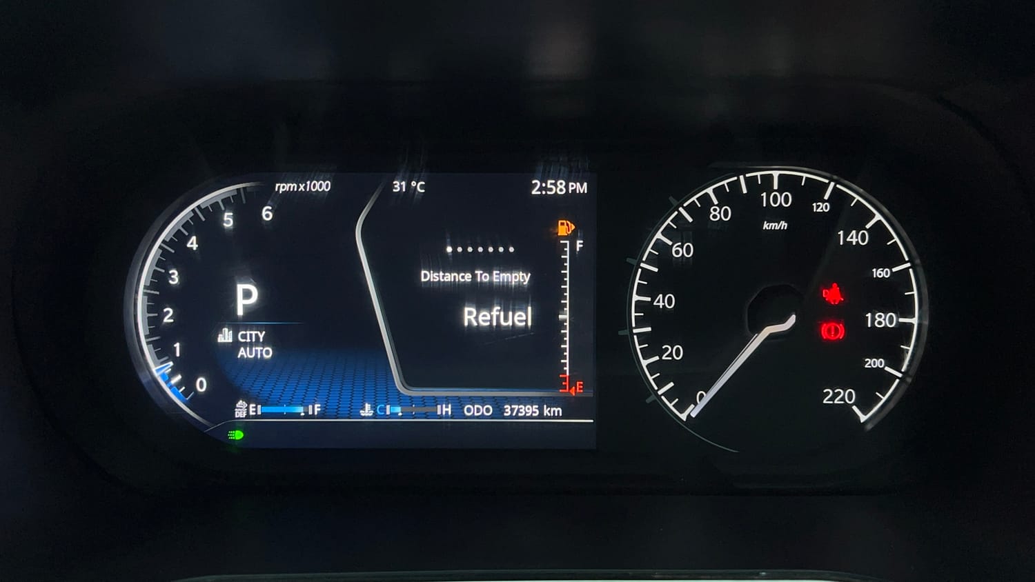 Used 2022 Tata Safari XZA Plus Diesel Automatic interior CLUSTERMETER VIEW