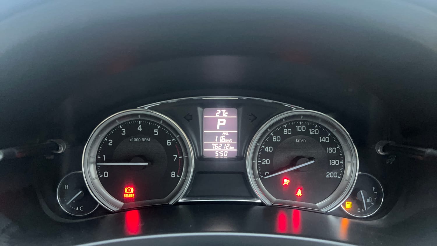 Used 2017 Maruti Suzuki Ciaz Alpha 1.4 AT Petrol Automatic interior CLUSTERMETER VIEW