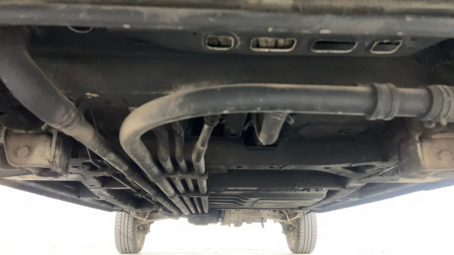 Used 2015 Tata Nano Twist XTA Petrol Automatic extra FRONT LEFT UNDERBODY VIEW