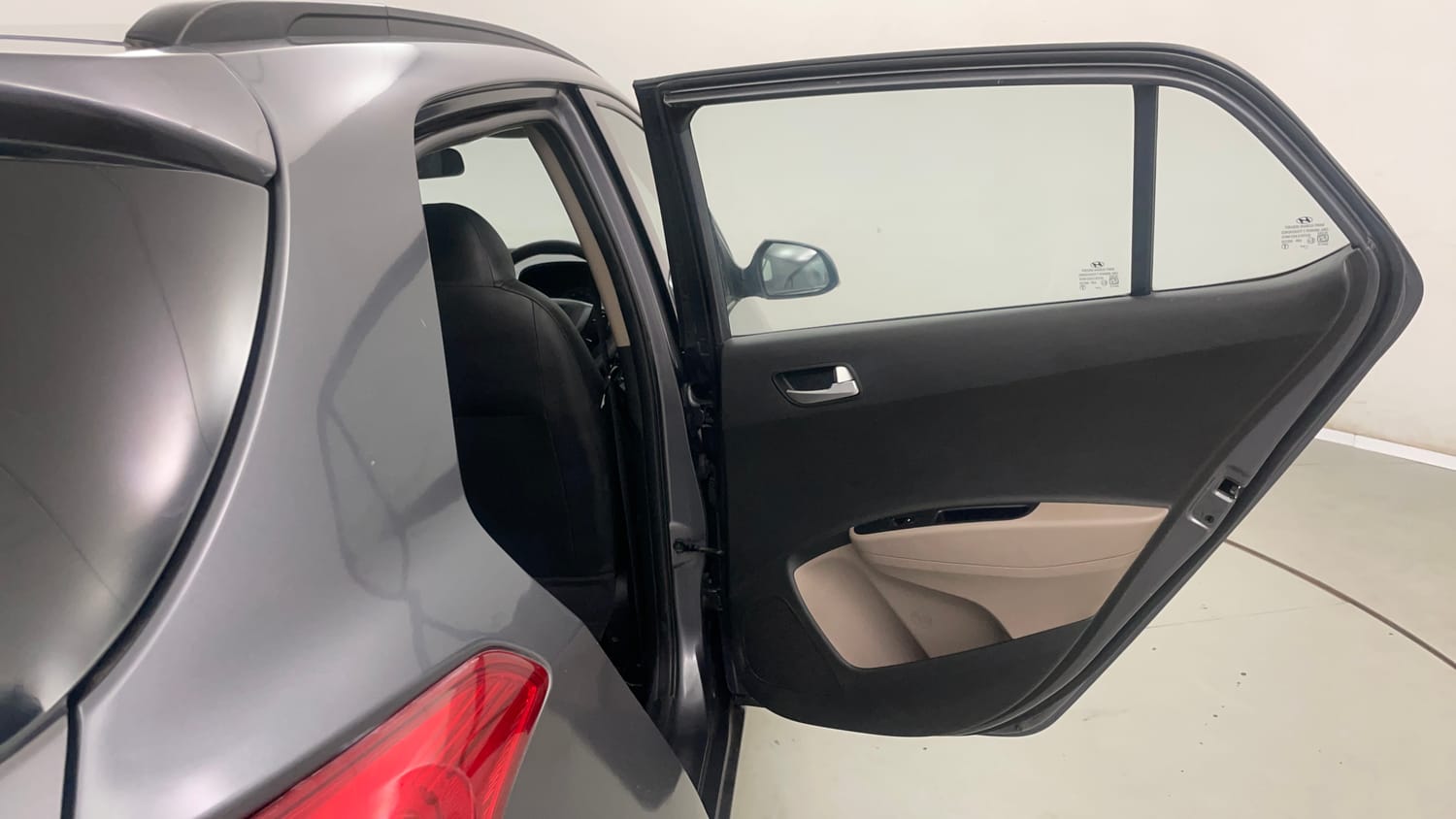 Used 2016 Hyundai Grand i10 Sportz 1.2 Kappa VTVT Petrol Manual interior RIGHT REAR DOOR OPEN VIEW
