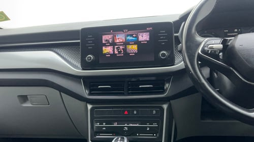 Used 2022 Skoda Kushaq Ambition 1.0L TSI AT Petrol Automatic interior MUSIC SYSTEM & AC CONTROL VIEW
