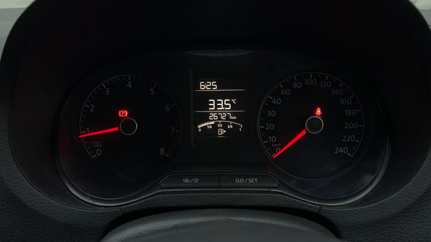 Used 2022 Volkswagen Polo Trendline 1.0L MPI Petrol Manual interior CLUSTERMETER VIEW