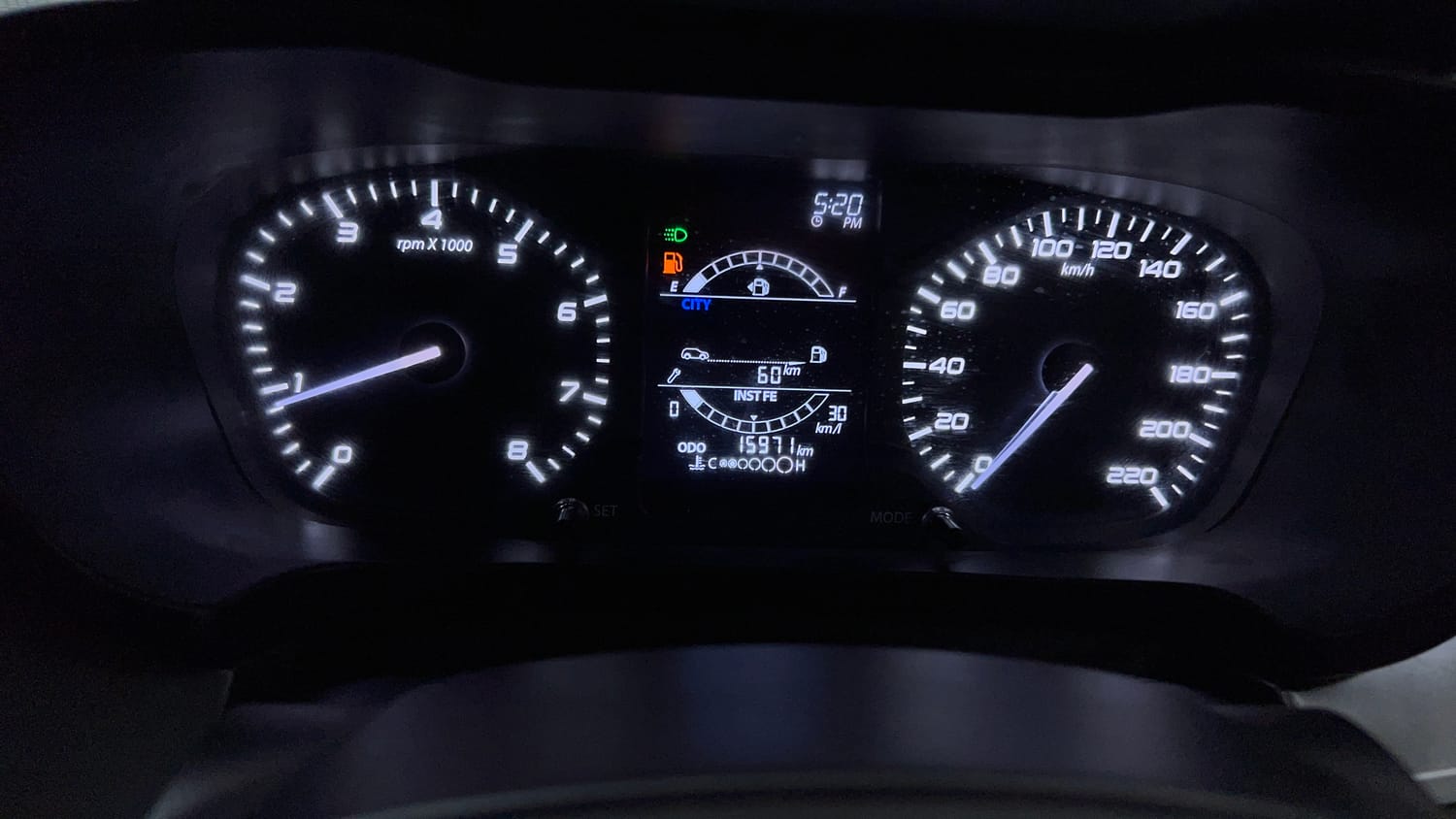 Used 2023 Tata Altroz XZ Diesel Diesel Manual interior CLUSTERMETER VIEW