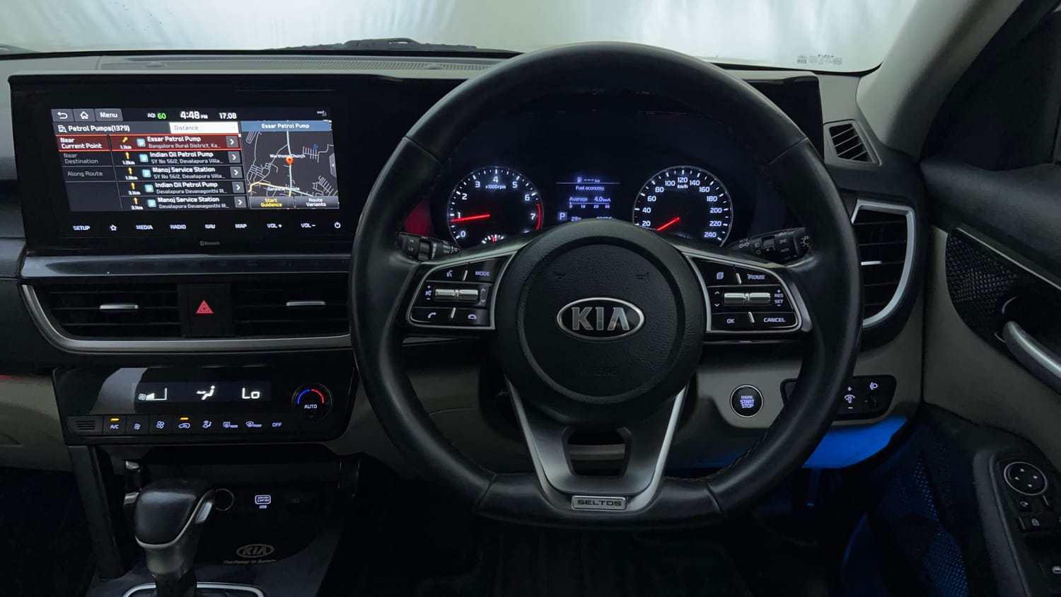 Used 2020 Kia Seltos HTX IVT 1.5 Dual Tone Petrol Automatic interior STEERING VIEW