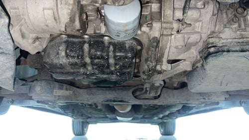 Used 2022 Skoda Kushaq Ambition 1.0L TSI AT Petrol Automatic extra FRONT LEFT UNDERBODY VIEW