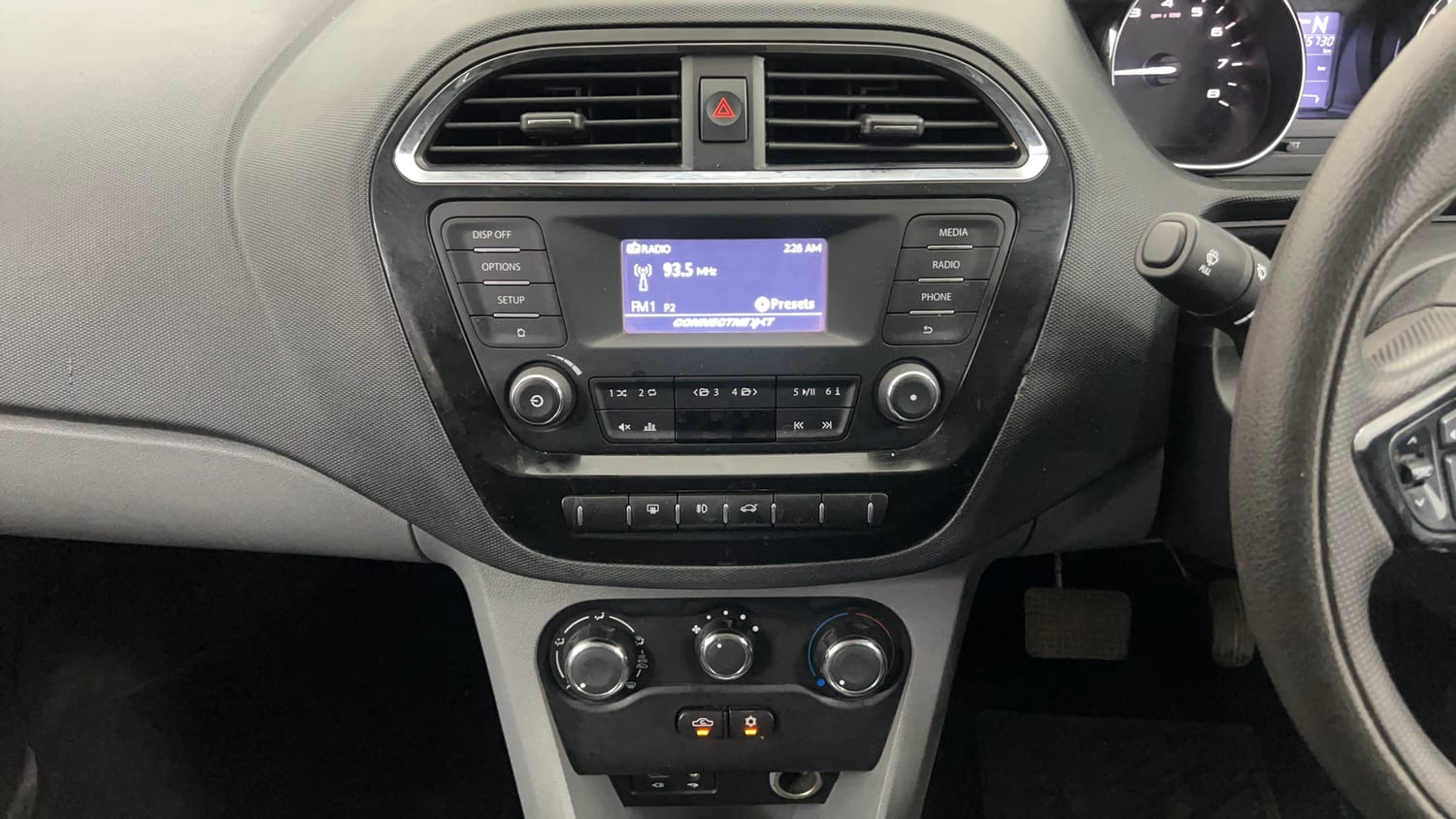 Used 2019 Tata Tigor Revotron XZA Petrol Automatic interior MUSIC SYSTEM & AC CONTROL VIEW