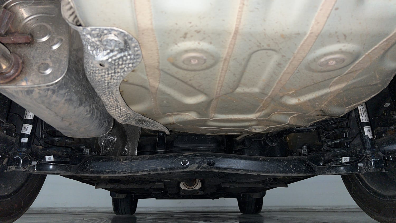 Used 2026 Skoda Slavia Prestige 1.0L TSI AT Petrol Automatic extra REAR UNDERBODY VIEW (TAKEN FROM REAR)