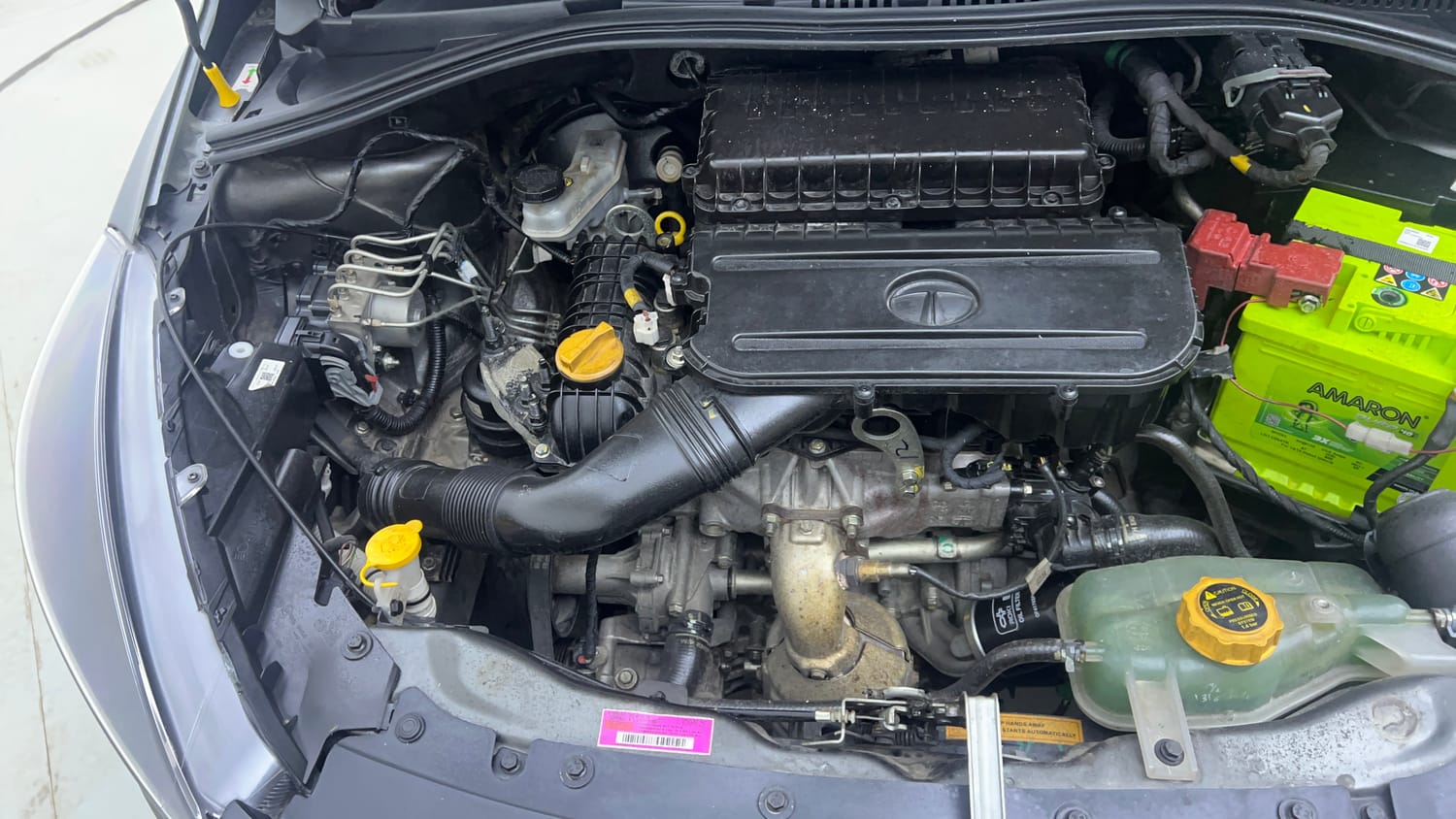 Used 2022 Tata Tigor XMA Petrol Automatic engine ENGINE RIGHT SIDE VIEW