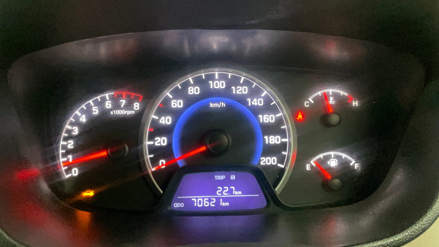 Used 2016 Hyundai Grand i10 Sportz 1.2 Kappa VTVT Petrol Manual interior CLUSTERMETER VIEW