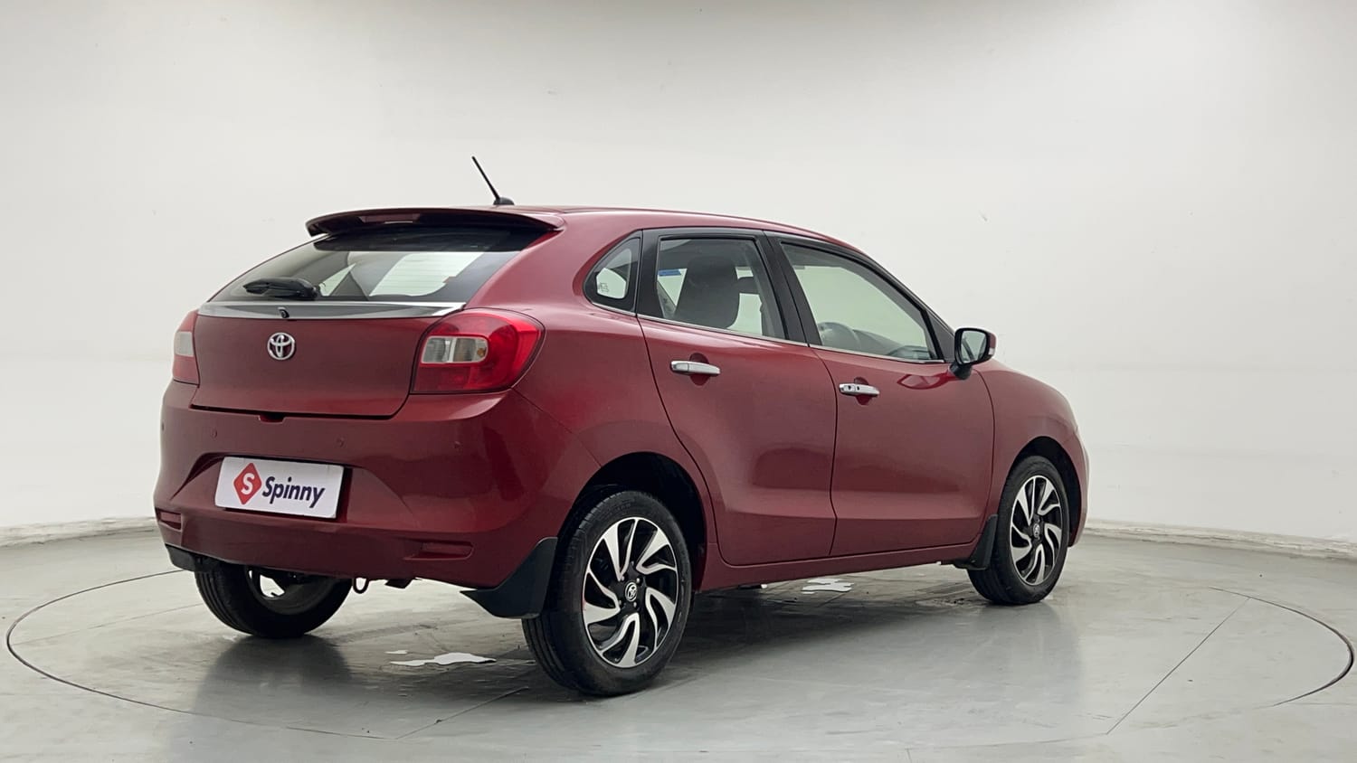 Used 2021 Toyota Glanza G CVT Petrol Automatic exterior RIGHT REAR CORNER VIEW
