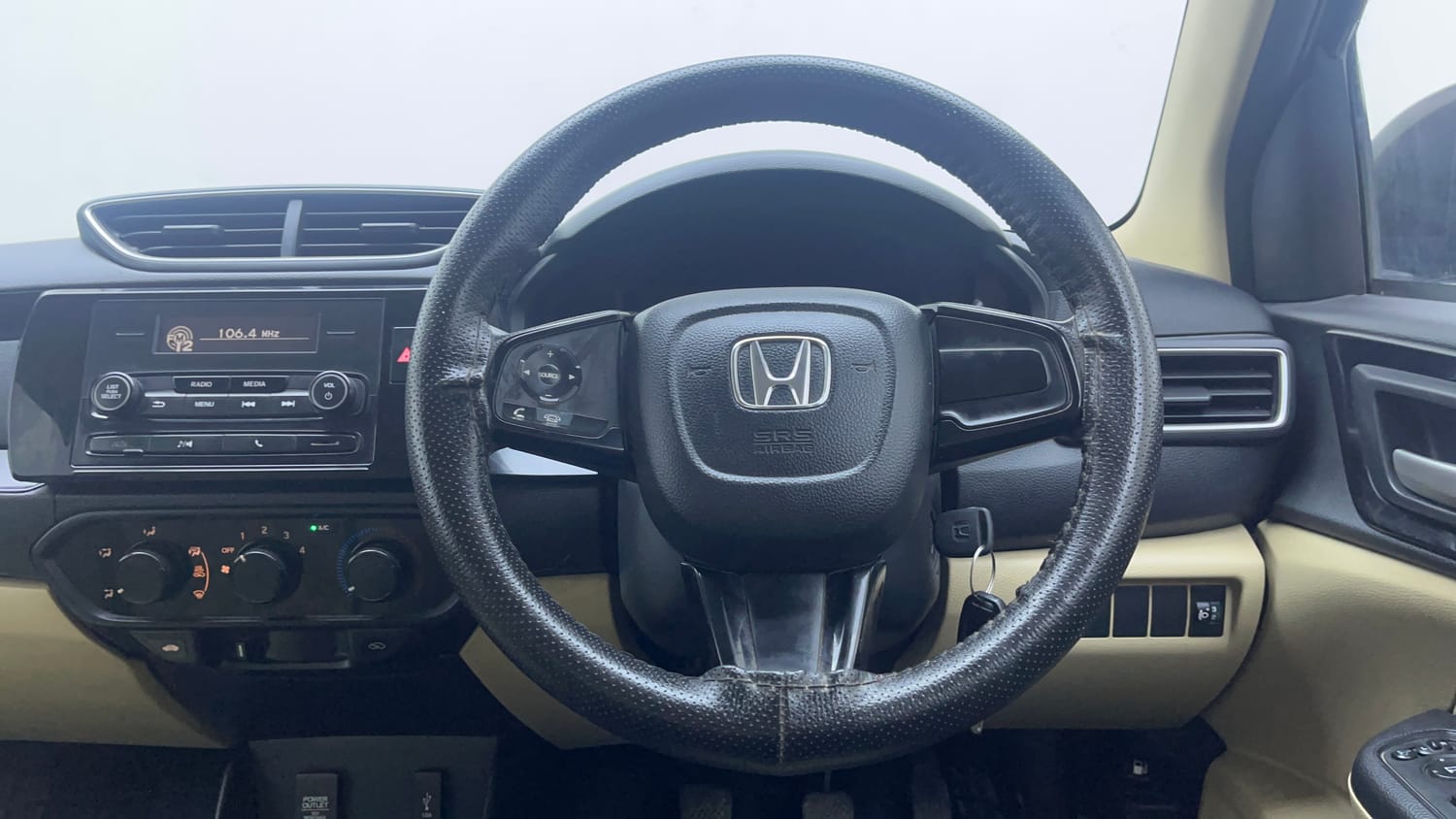 Used 2018 Honda Amaze 1.2 S MT Petrol Petrol Manual interior STEERING VIEW
