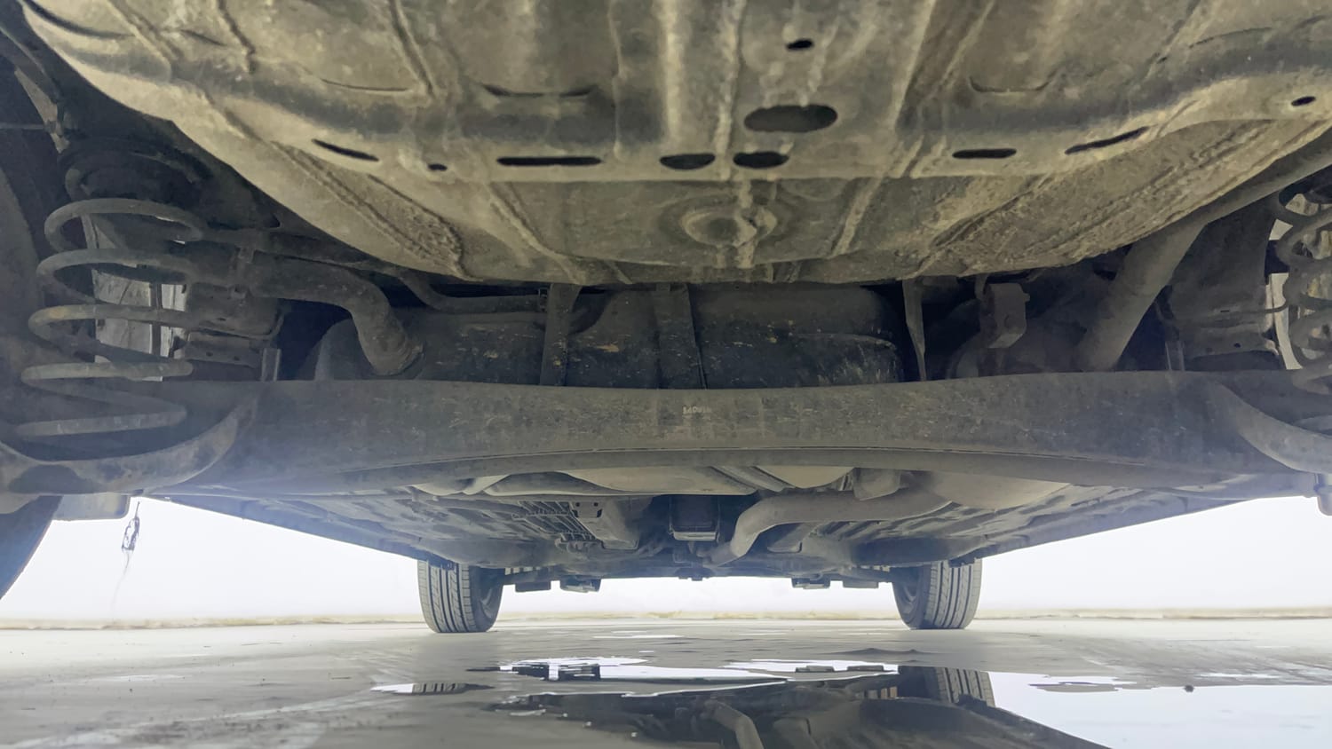 Used 2018 Honda Amaze 1.2 S MT Petrol Petrol Manual extra REAR UNDERBODY VIEW (TAKEN FROM REAR)