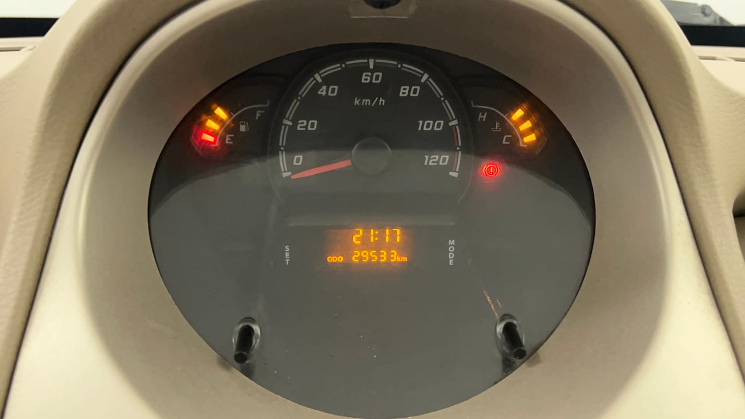 Used 2015 Tata Nano Twist XT Petrol Manual interior CLUSTERMETER VIEW