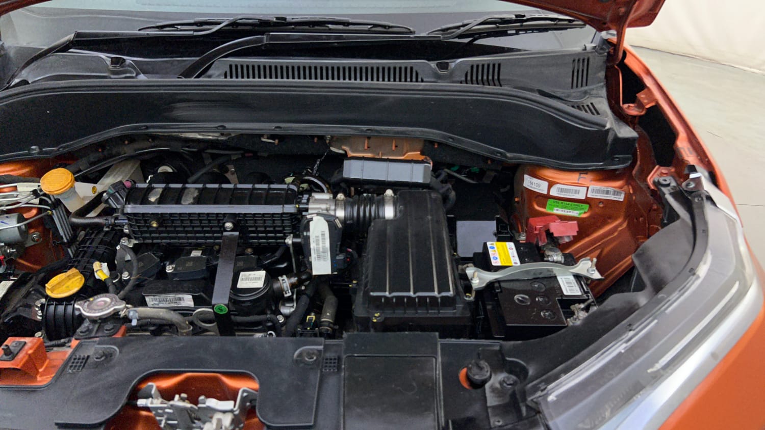 Used 2026 Tata Punch Creative Dual Tone AMT Sunroof Petrol Automatic engine ENGINE LEFT SIDE HINGE & APRON VIEW