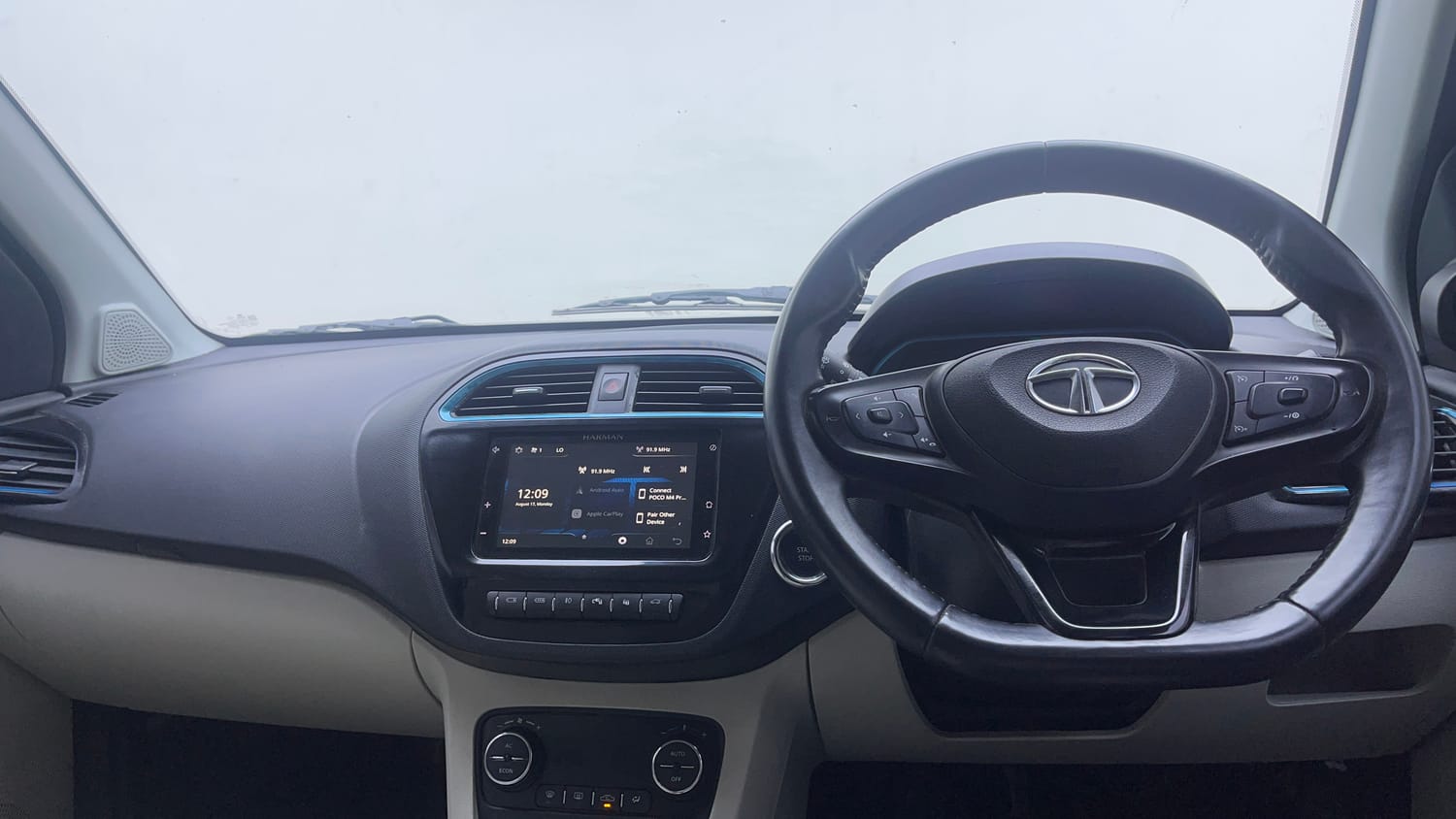 Used 2023 Tata Tiago EV XZ Plus Tech LUX Long Range Electric Automatic interior DASHBOARD VIEW