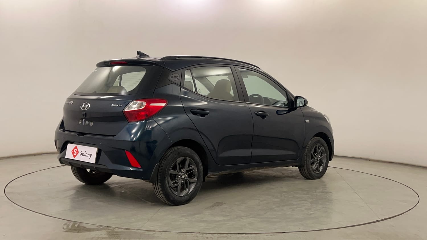Used 2021 Hyundai Grand i10 Nios Sportz AMT 1.2 Kappa VTVT Petrol Automatic exterior RIGHT REAR CORNER VIEW